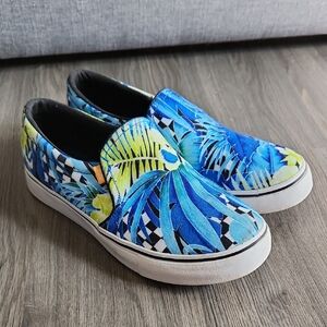 Nike Court Royale tropical print slip-on sneakers, size 7
